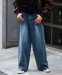 FREAK'S STORE | FREAK’S STORE/フリークスストア ストレートワイドシルエットデニムパンツ/ルーズフィット(その他パンツ)