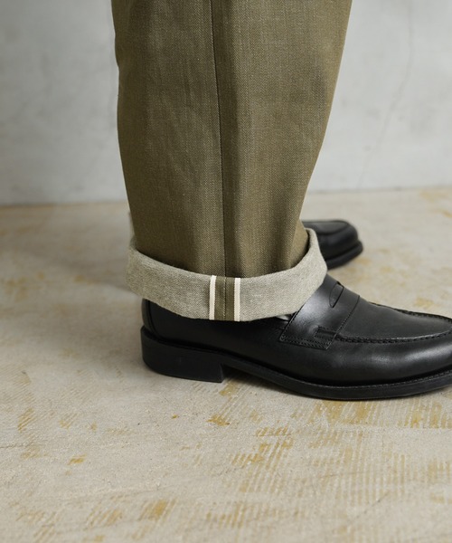 WAIPER.inc（ワイパーインク）の「イギリス軍 1950’s ヴィンテージ グリーンデニム トラウザー MADE OF ”KAIHARA DENIM” WAIPER.inc（デニムパンツ・メンズ・グリーン・6/7/8/9/10）」の3枚目の写真