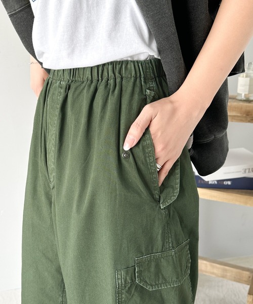 《JaVaジャバコラボ》ヴィンテージ感がクールミリタリーピグメントカーゴパンツ