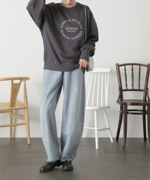 FREE'S MART（フリーズマート）の「◆サークルロゴミドル丈スウェット（スウェット・レディース・スミクロ/ホワイト系その他/グリーン・FREE）」の14枚目の写真