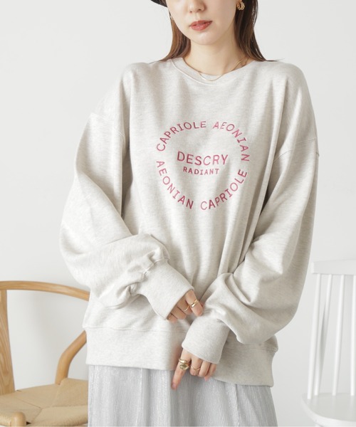 FREE'S MART（フリーズマート）の「◆サークルロゴミドル丈スウェット（スウェット・レディース・スミクロ/ホワイト系その他/グリーン・FREE）」の19枚目の写真