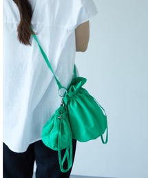 La win d | ダブル巾着ショルダーバッグ(ショルダーバッグ)