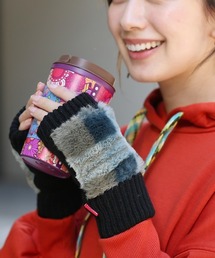 チチカカ | チェックボアハンドウォーマー(手袋)