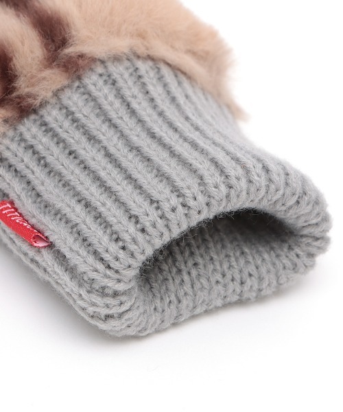 チチカカ（チチカカ）の「チェックボアハンドウォーマー（手袋・レディース・オリーブ/ブラック/グレー・FREE）」の11枚目の写真