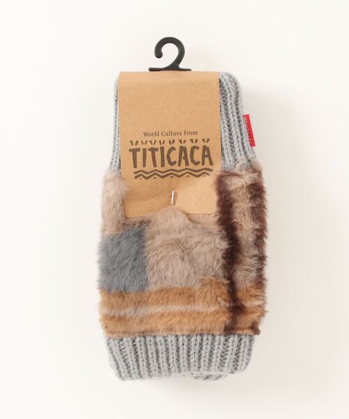 チチカカ（チチカカ）の「チェックボアハンドウォーマー（手袋・レディース・オリーブ/ブラック/グレー・FREE）」の14枚目の写真