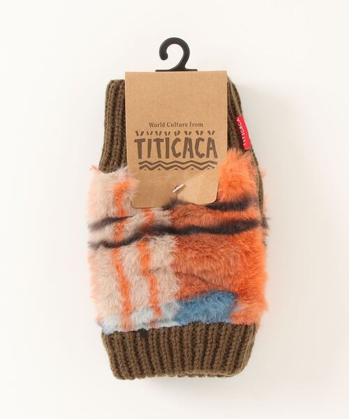 チチカカ（チチカカ）の「チェックボアハンドウォーマー（手袋・レディース・オリーブ/ブラック/グレー・FREE）」の15枚目の写真