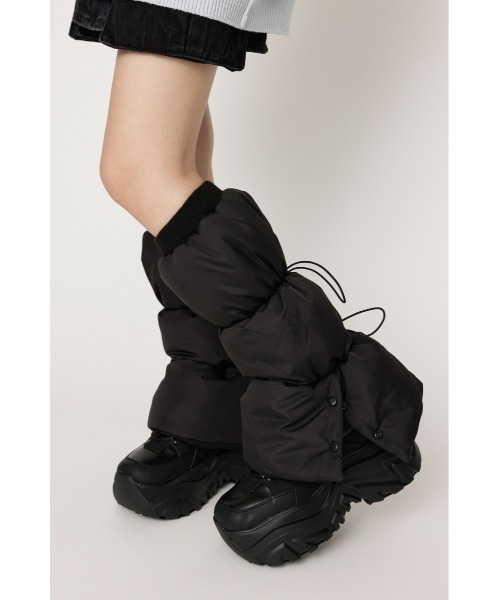 SLY(スライ)の「PUFFER LEG WARMER パッファー レッグウォーマー(レッグウォーマー・レディース・ブラック・FREE)」の2枚目の写真