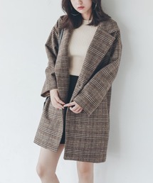 N.s | BIGシルエットチェック柄チュニックコート(その他アウター)