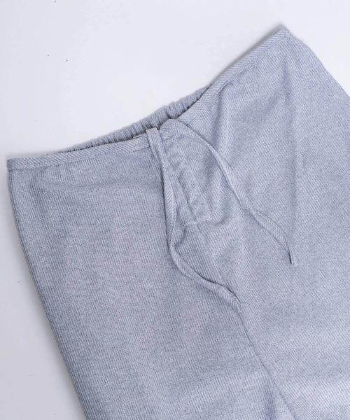shopnikoniko(ショップニコニコ)の「ハイウエスト サイドカット フレアパンツ リボン レースアップ リブパンツ(その他パンツ・レディース・ブラック/グレー・フリー)」の11枚目の写真