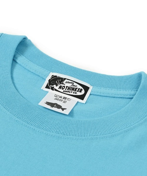 NOTHINKER(ノーシンカー)の「Fishing me softly T-shirt(Tシャツ/カットソー・メンズ・ブルー系その他/ホワイト/サンドベージュ・MEDIUM/X-LARGE/SMALL/LARGE/XX-LARGE)」の6枚目の写真