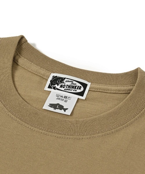 NOTHINKER(ノーシンカー)の「Fishing me softly T-shirt(Tシャツ/カットソー・メンズ・ブルー系その他/ホワイト/サンドベージュ・MEDIUM/X-LARGE/SMALL/LARGE/XX-LARGE)」の10枚目の写真