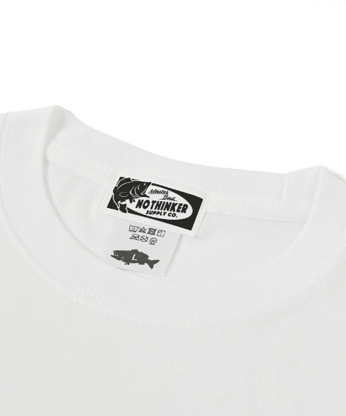 NOTHINKER(ノーシンカー)の「Fishing me softly T-shirt(Tシャツ/カットソー・メンズ・ブルー系その他/ホワイト/サンドベージュ・MEDIUM/X-LARGE/SMALL/LARGE/XX-LARGE)」の14枚目の写真