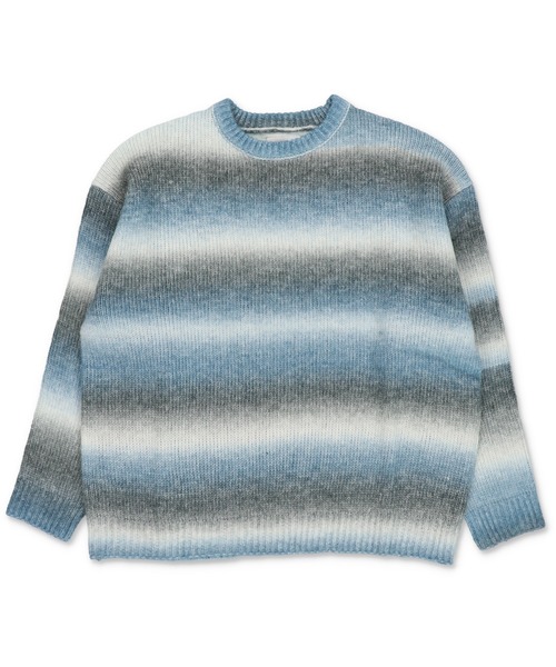 SPINNS(スピンズ)の「ストリート&大人カジュアル/マルチボーダーグラデーションニット(ニット/セーター・メンズ・グレー/ワイン/ブラウン/ブルー/グリーン/レッド系その他/ブルー系その他/グリーン系その他/ブラウン系その他/グレー系その他・ONESIZE)」の14枚目の写真