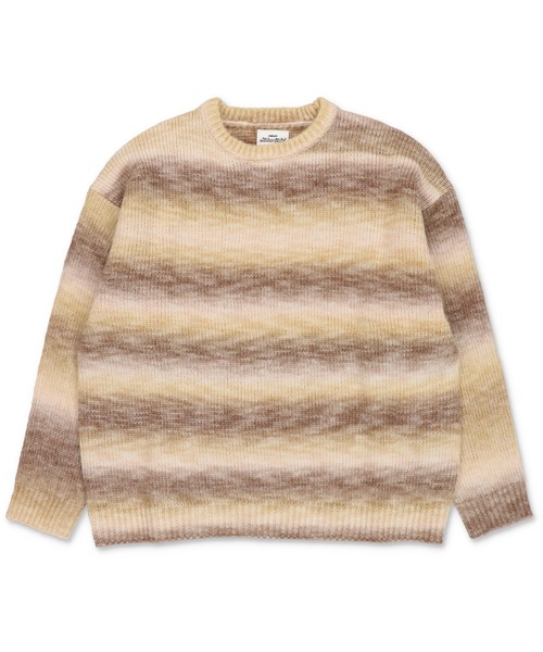 SPINNS(スピンズ)の「ストリート&大人カジュアル/マルチボーダーグラデーションニット(ニット/セーター・メンズ・グレー/ワイン/ブラウン/ブルー/グリーン/レッド系その他/ブルー系その他/グリーン系その他/ブラウン系その他/グレー系その他・ONESIZE)」の12枚目の写真