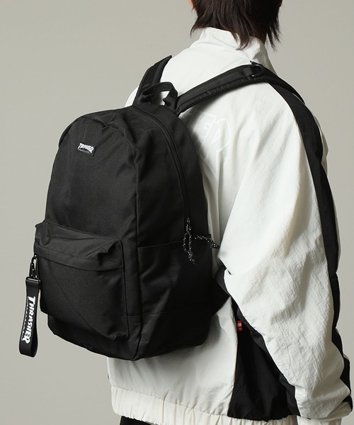 THRASHER（スラッシャー）の「【THRASHER/スラッシャー】 カナビラストラップ付 キャンバス デイパック/バックパック（バックパック/リュック・メンズ・ブラック/ブラック系その他・FREE）」の21枚目の写真
