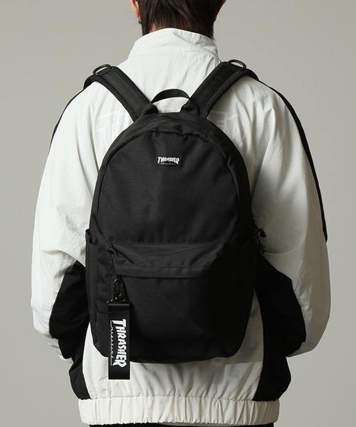 THRASHER（スラッシャー）の「【THRASHER/スラッシャー】 カナビラストラップ付 キャンバス デイパック/バックパック（バックパック/リュック・メンズ・ブラック/ブラック系その他・FREE）」の17枚目の写真