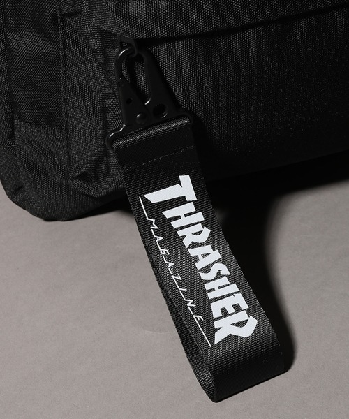 THRASHER（スラッシャー）の「【THRASHER/スラッシャー】 カナビラストラップ付 キャンバス デイパック/バックパック（バックパック/リュック・メンズ・ブラック/ブラック系その他・FREE）」の14枚目の写真