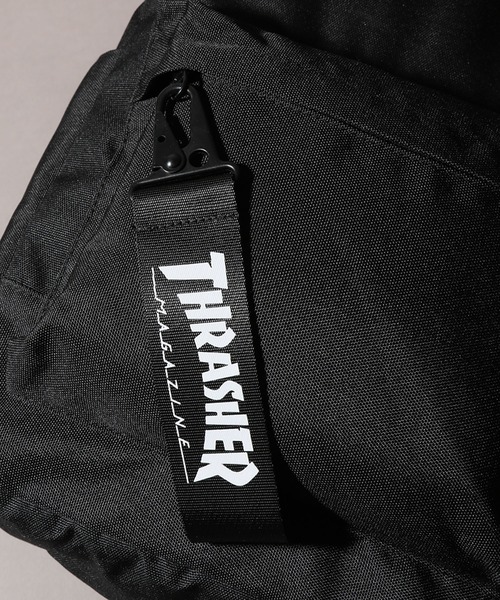 THRASHER（スラッシャー）の「【THRASHER/スラッシャー】 カナビラストラップ付 キャンバス デイパック/バックパック（バックパック/リュック・メンズ・ブラック/ブラック系その他・FREE）」の16枚目の写真