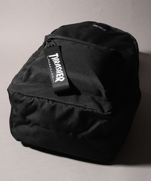 THRASHER（スラッシャー）の「【THRASHER/スラッシャー】 カナビラストラップ付 キャンバス デイパック/バックパック（バックパック/リュック・メンズ・ブラック/ブラック系その他・FREE）」の9枚目の写真