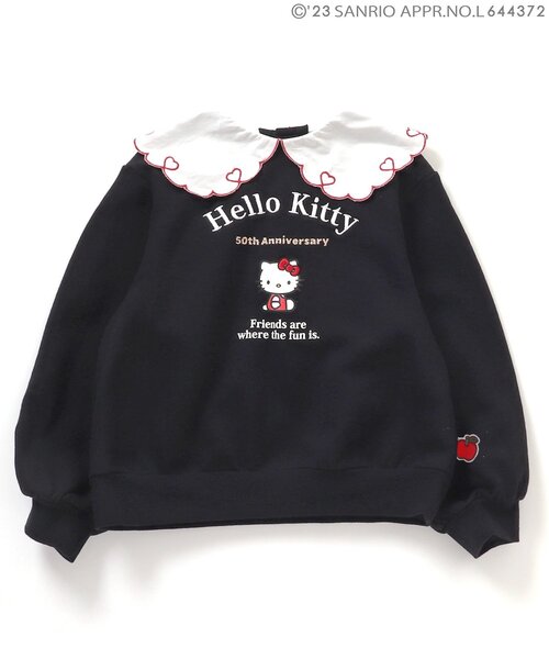 セール】ハローキティハート刺繍衿トレーナー（スウェット