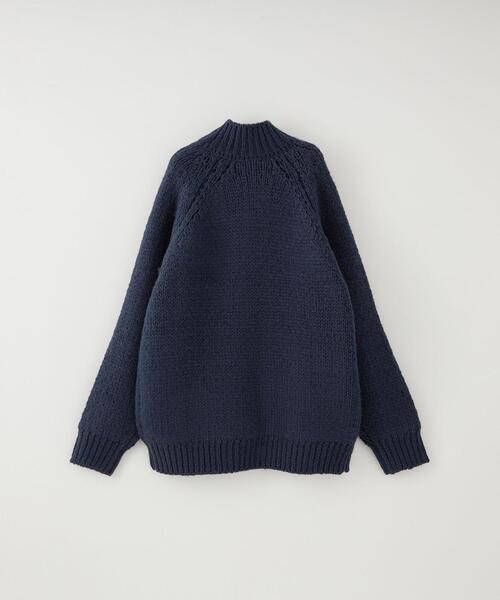CITEN（シテン）の「＜CITEN＞カウチン ロゴ ニット ジャケット（カーディガン/ボレロ・メンズ・ネイビー/ワインレッド・M/L）」の11枚目の写真