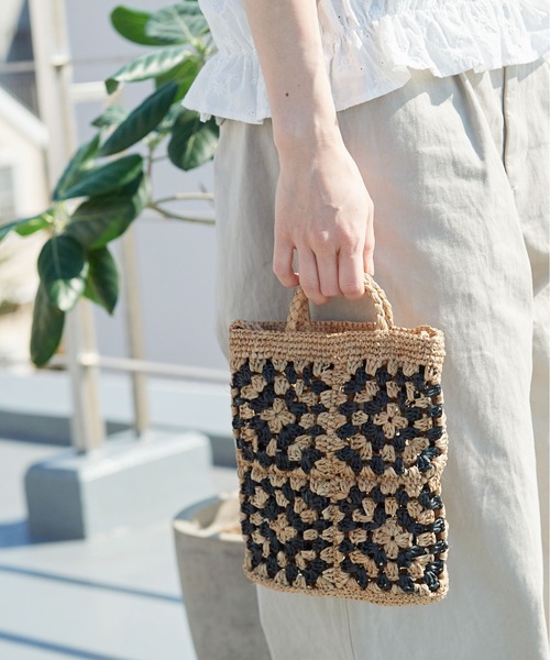 PAR ICI（パーリッシィ）の「ラフィア かぎ編みバッグ（かごバッグ・レディース・その他/ベージュ・FREE）」の8枚目の写真