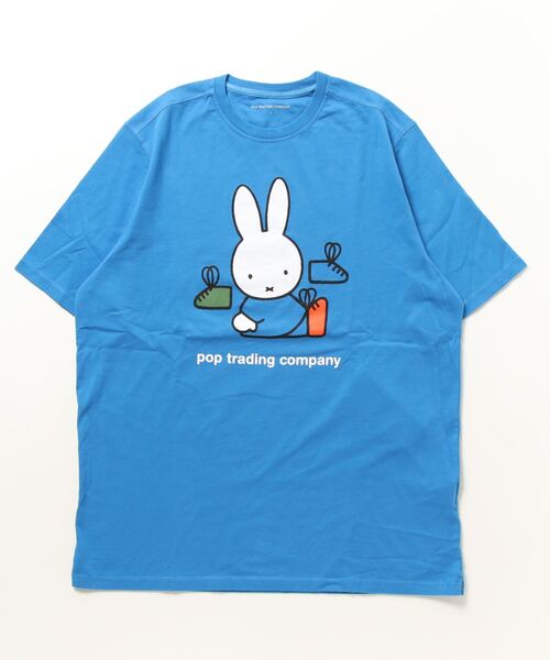 POP TRADING COMPANY（ポップトレーディングカンパニー）の「POP TRADING COMPANY/ポップトレーディングカンパニー/Pop & Miffy Footwear T-Shirt（Tシャツ/カットソー・メンズ・ブラック/ブルー・M/S/XL/L）」の2枚目の写真