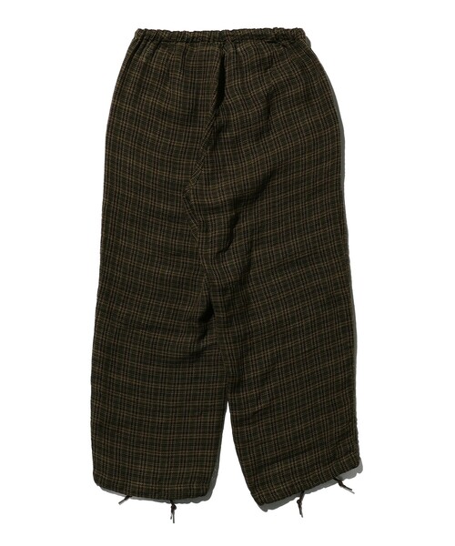 BEAMS PLUS(ビームスプラス)の「BEAMS PLUS / リネン メッシュ チェック ミリタリー イージーパンツ(その他パンツ・メンズ・オリーブ・S/M/XL/L)」の9枚目の写真
