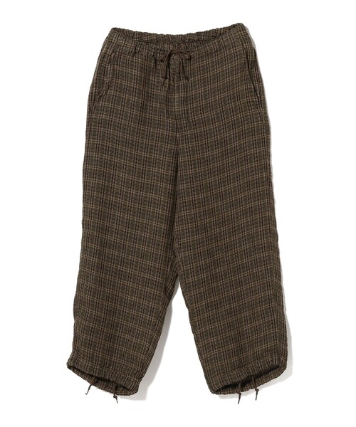 BEAMS PLUS(ビームスプラス)の「BEAMS PLUS / リネン メッシュ チェック ミリタリー イージーパンツ(その他パンツ・メンズ・オリーブ・S/M/XL/L)」の11枚目の写真