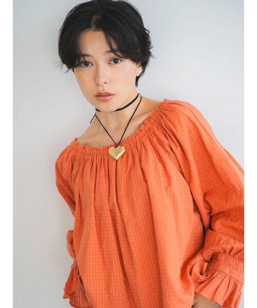 Ungrid（アングリッド）の「ハートモチーフストリングネックレス（ネックレス・レディース・ゴールド・FREE）」の6枚目の写真