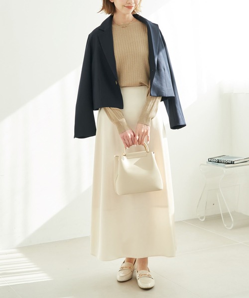 ROPE' PICNIC（ロペピクニック）の「Dメタルハンドル ミドルトート&ショルダーバッグ（ハンドバッグ・レディース・ブラック/ブルー系その他4/キナリ・FREE）」の20枚目の写真