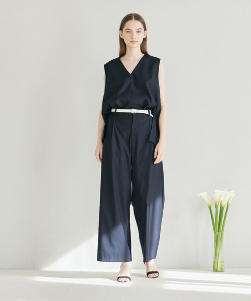 INED CLARO（イネドクラロ）の「プルオーバーベスト【セットアップ対応】（ベスト・レディース・グレー/ネイビー・11号/9号）」の3枚目の写真