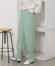 POU DOU DOU | 裾シャーリングフリルパンツ(その他パンツ)