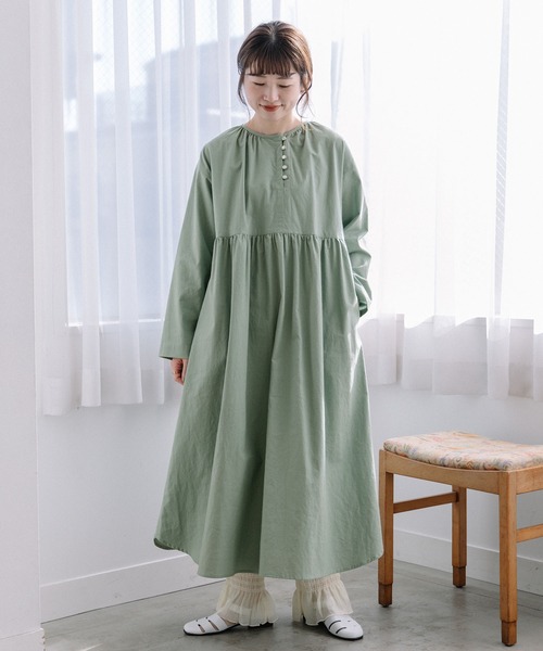 POU DOU DOU(プードゥドゥ)の「裾シャーリングフリルパンツ(その他パンツ・レディース・ブラック/ベージュ/ミント・3)」の22枚目の写真