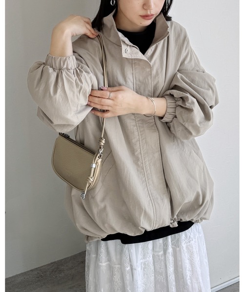 reca(レカ)の「スタンドカラーモンスターコート(その他アウター・レディース・アイボリー/ブラック/カーキ/グレイッシュベージュ・M)」の1枚目の写真