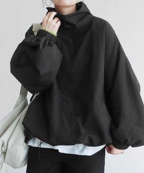 reca(レカ)の「スタンドカラーモンスターコート(その他アウター・レディース・アイボリー/ブラック/カーキ/グレイッシュベージュ・M)」の9枚目の写真