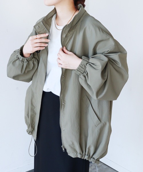 reca(レカ)の「スタンドカラーモンスターコート(その他アウター・レディース・アイボリー/ブラック/カーキ/グレイッシュベージュ・M)」の20枚目の写真