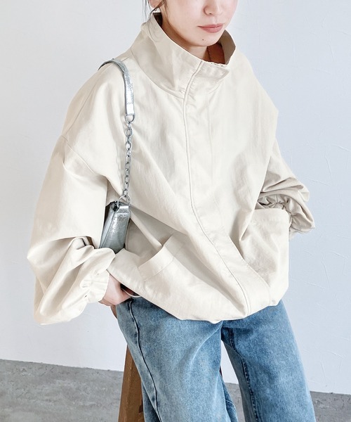 reca(レカ)の「スタンドカラーモンスターコート(その他アウター・レディース・アイボリー/ブラック/カーキ/グレイッシュベージュ・M)」の12枚目の写真