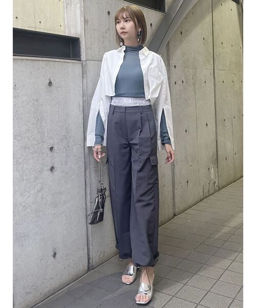 MURUA（ムルーア）の「ラメニットボールチェーンショルダーバッグ（ショルダーバッグ・レディース・グレー/ブラック/オレンジ/シルバー・FREE）」の15枚目の写真