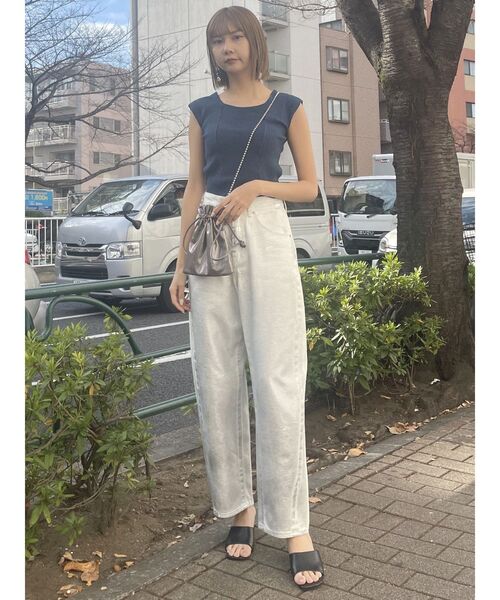 MURUA（ムルーア）の「ラメニットボールチェーンショルダーバッグ（ショルダーバッグ・レディース・グレー/ブラック/オレンジ/シルバー・FREE）」の18枚目の写真