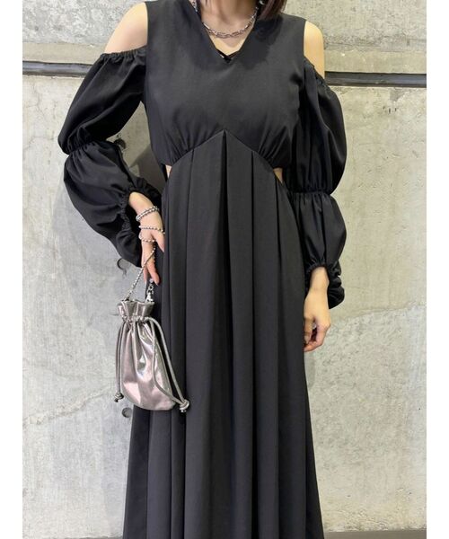 MURUA（ムルーア）の「ラメニットボールチェーンショルダーバッグ（ショルダーバッグ・レディース・グレー/ブラック/オレンジ/シルバー・FREE）」の19枚目の写真