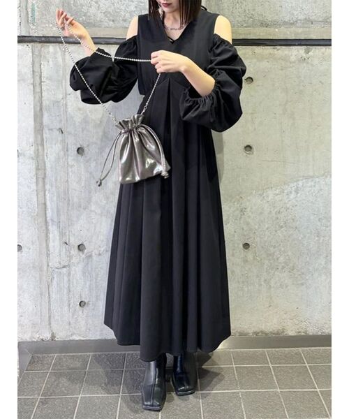 MURUA（ムルーア）の「ラメニットボールチェーンショルダーバッグ（ショルダーバッグ・レディース・グレー/ブラック/オレンジ/シルバー・FREE）」の20枚目の写真