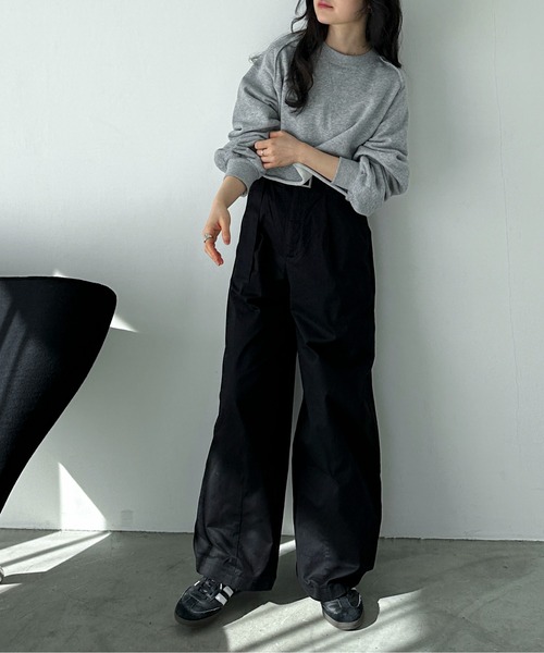 feepur（フェピュール）の「ベルテッドカーブチノパン（チノパンツ・レディース・ベージュ/ブラック・SMALL/MEDIUM）」の6枚目の写真