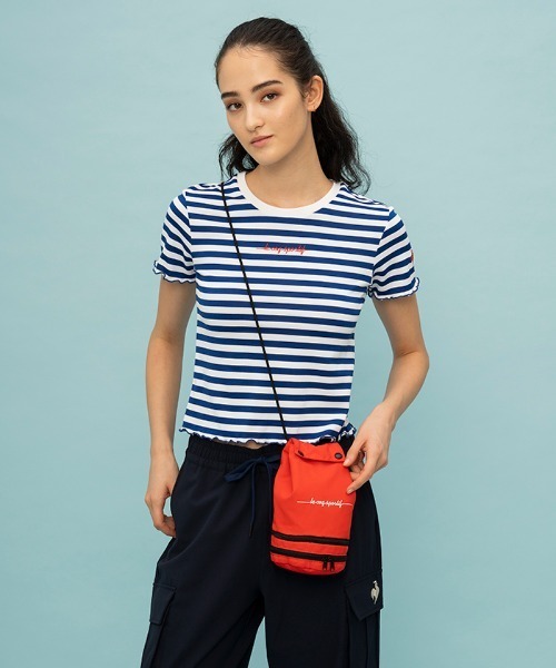 le coq sportif（ルコックスポルティフ）の「ポケッタブルミニショルダーバッグ（ショルダーバッグ・メンズ・ネイビー/レッド/ホワイト・F）」の3枚目の写真
