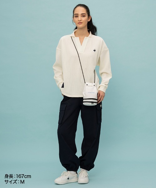 le coq sportif（ルコックスポルティフ）の「ポケッタブルミニショルダーバッグ（ショルダーバッグ・メンズ・ネイビー/レッド/ホワイト・F）」の5枚目の写真
