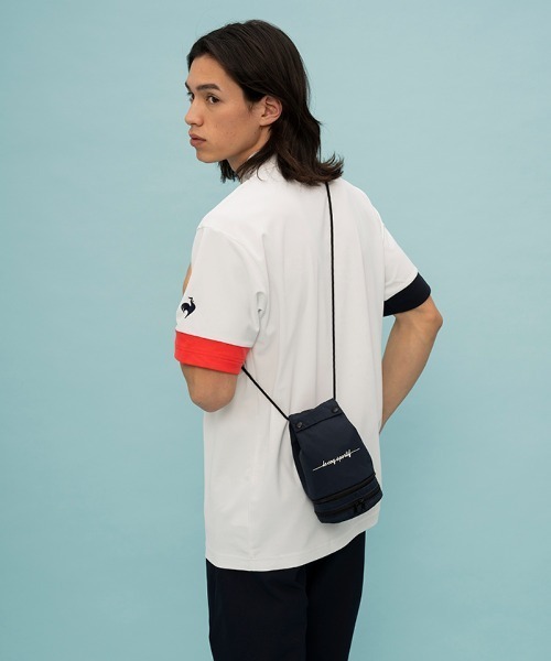 le coq sportif（ルコックスポルティフ）の「ポケッタブルミニショルダーバッグ（ショルダーバッグ・メンズ・ネイビー/レッド/ホワイト・F）」の9枚目の写真