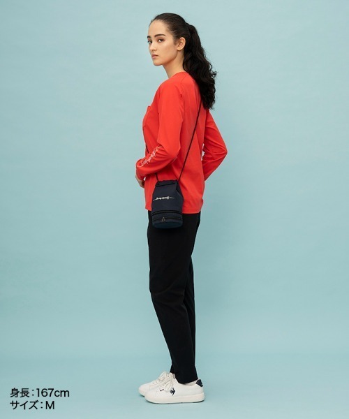 le coq sportif（ルコックスポルティフ）の「ポケッタブルミニショルダーバッグ（ショルダーバッグ・メンズ・ネイビー/レッド/ホワイト・F）」の10枚目の写真