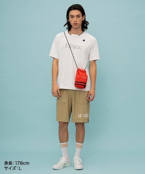 le coq sportif（ルコックスポルティフ）の「ポケッタブルミニショルダーバッグ（ショルダーバッグ・メンズ・ネイビー/レッド/ホワイト・F）」の20枚目の写真