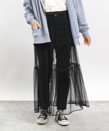 GLOBAL WORK Smile Seed Store | ティアードチュールスカート/996197(スカート)