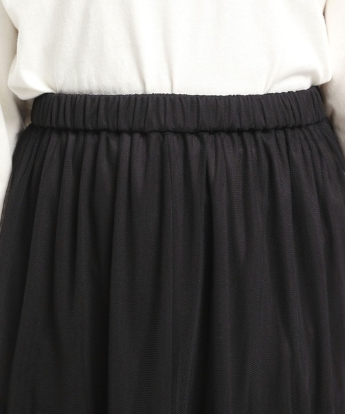 GLOBAL WORK Smile Seed Store（グローバルワーク スマイルシードストア）の「ティアードチュールスカート/996197（スカート・レディース・ベージュ/ブラック・MEDIUM/LARGE）」の10枚目の写真